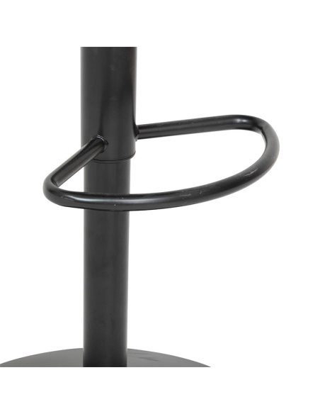 Chaise de bar haute ajustable Delek PU Gris Foncé Atmosphera