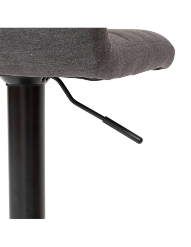 Chaise de bar haute ajustable Delek PU Gris Foncé Atmosphera