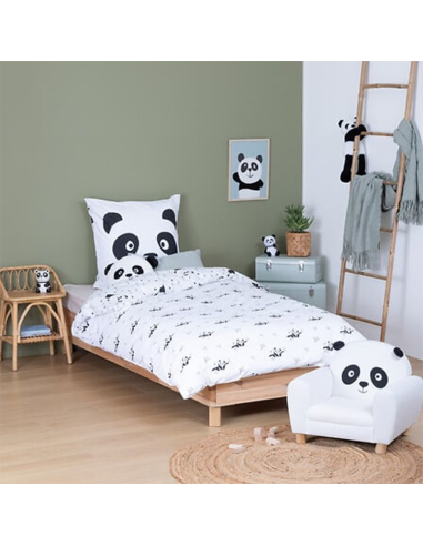 Parure de lit pour enfant Panda 140x200 Atmosphera For Kids