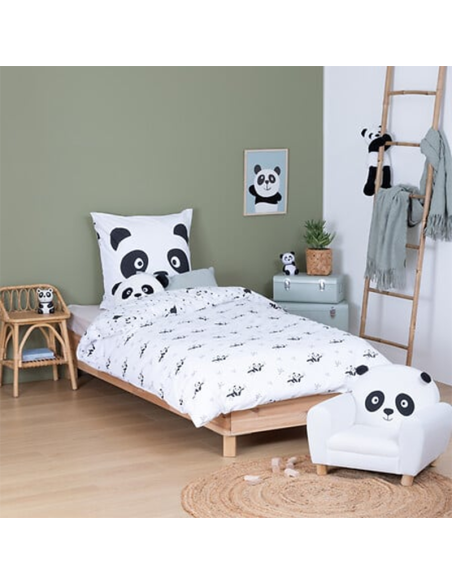 Parure de lit pour enfant Panda 140x200 Atmosphera For Kids