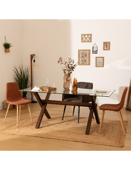 Fauteuil De Diner Visoca Marron Atmosphera