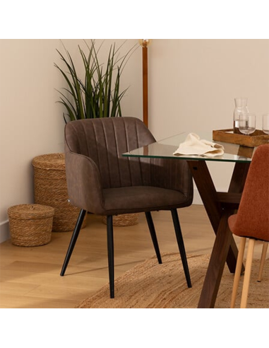Fauteuil De Diner Visoca Marron Atmosphera