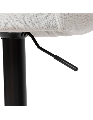 Chaise de bar haute ajustable Sasha PU Gris Clair Atmosphera