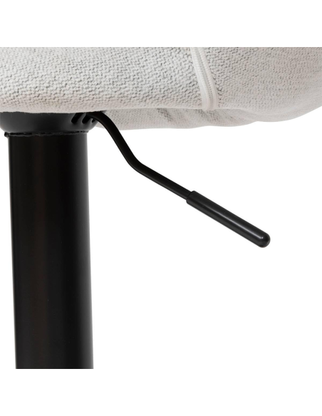 Chaise de bar haute ajustable Sasha PU Gris Clair Atmosphera