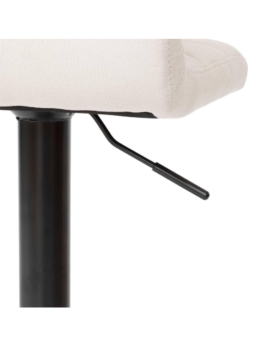 Chaise de bar haute ajustable Delek PU Beige Atmosphera