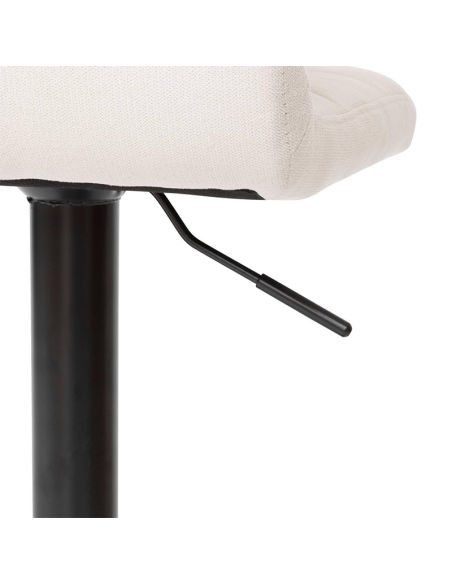 Chaise de bar haute ajustable Delek PU Beige Atmosphera