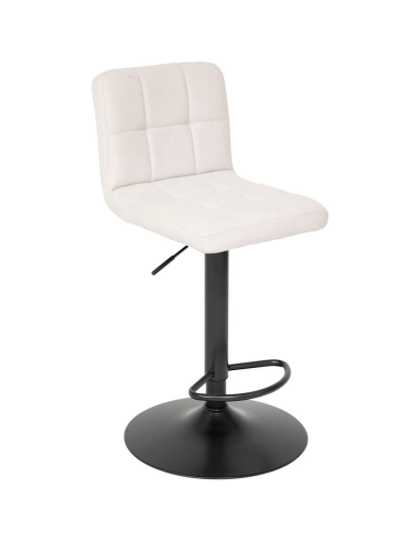 Chaise de bar haute ajustable Delek PU Beige Atmosphera