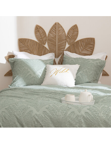 Parure de lit 3 pièces Jacquard Wild Romance 240x220 Vert Atmosphera