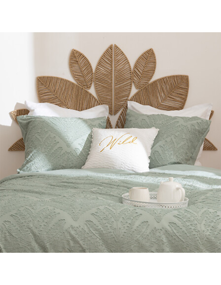 Parure de lit 3 pièces Jacquard Wild Romance 240x220 Vert Atmosphera