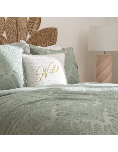 Parure de lit 3 pièces Jacquard Wild Romance 240x220 Vert Atmosphera