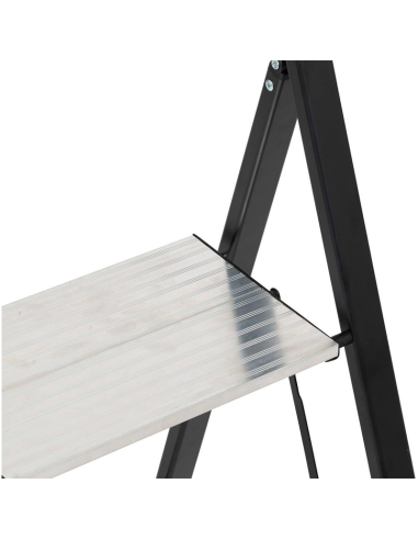 Marchepied 2 marches pliant aluminium Gris Five