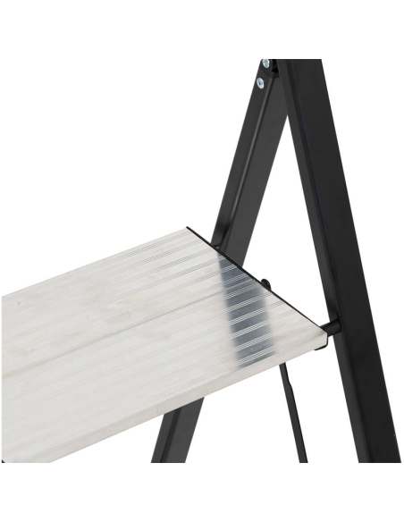 Marchepied 2 marches pliant aluminium Gris Five