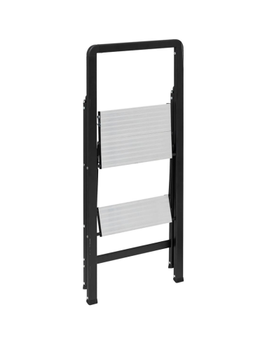 Marchepied 2 marches pliant aluminium Gris Five