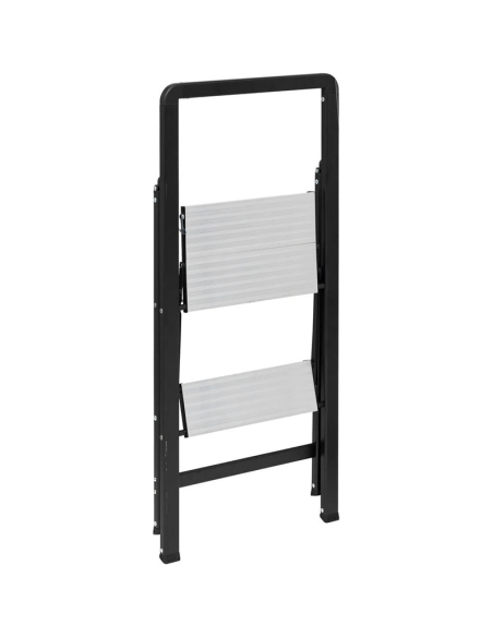 Marchepied 2 marches pliant aluminium Gris Five