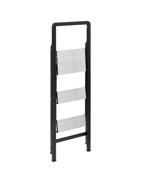 Marchepied 3 marches pliant aluminium Gris Five