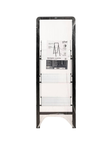 Marchepied 3 marches pliant aluminium Gris Five