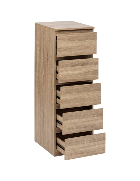 Chiffonier 5 tiroirs Dolo Beige Five