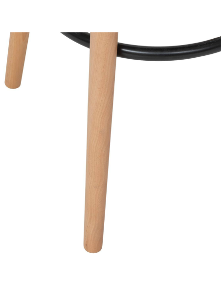 Chaise de bar haute Maxon Beige Atmosphera