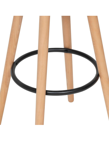 Chaise de bar haute Maxon Beige Atmosphera