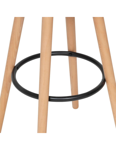 Chaise de bar haute Maxon Beige Atmosphera