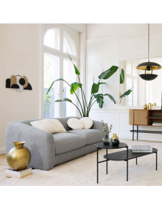 Table basse 2 niveaux Kemi noyer Noir Atmosphera 2