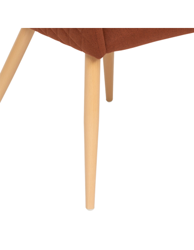 Fauteuil À Dîner Marlo Velours Ambre Atmosphera