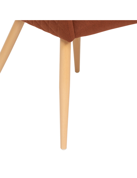 Fauteuil À Dîner Marlo Velours Ambre Atmosphera