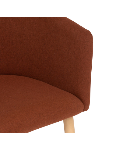 Fauteuil À Dîner Marlo Velours Ambre Atmosphera
