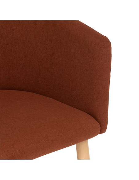 Fauteuil À Dîner Marlo Velours Ambre Atmosphera