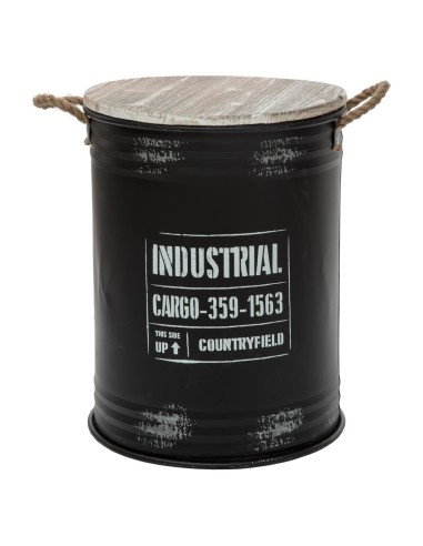 Lot De 3 Coffres En Métal Noir Atmosphera