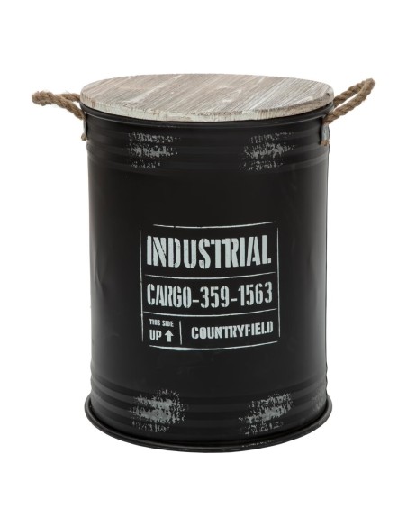 Lot De 3 Coffres En Métal Noir Atmosphera