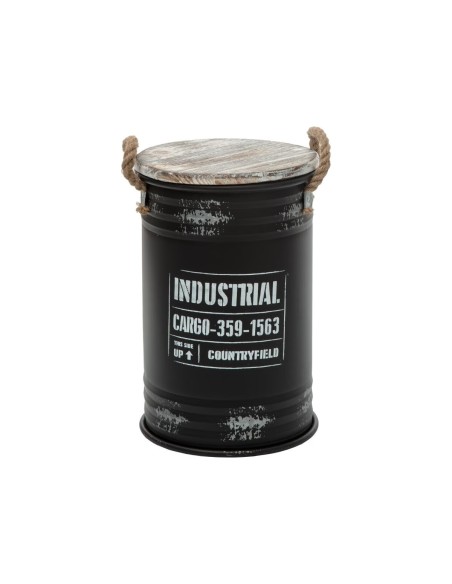 Lot De 3 Coffres En Métal Noir Atmosphera