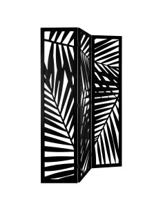 Paravent Feuille Akira Noir H170 Atmosphera