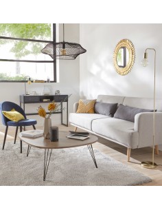 Lampadaire droit en métal Keli Argent H150 Atmosphera 2