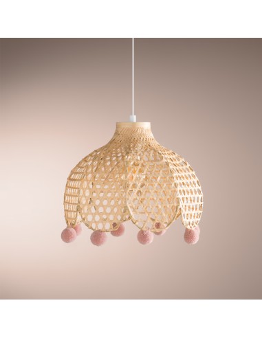 Suspension bambou enfant Campagne H22 Beige Atmosphera For Kids