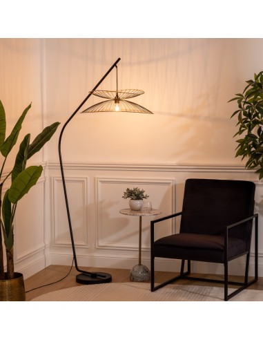 Lampadaire Arc Alara Noir H177 Atmosphera
