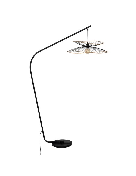 Lampadaire Arc Alara Noir H177 Atmosphera