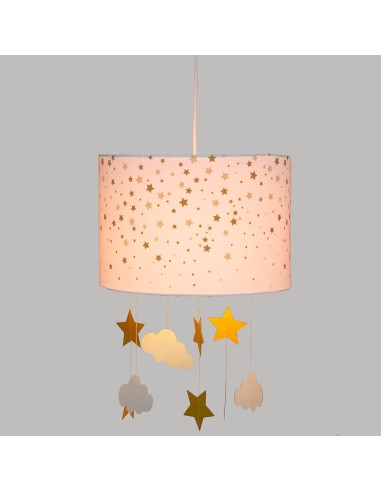 Suspension cylindrique H30 Blanc Ocre Atmosphera For Kids