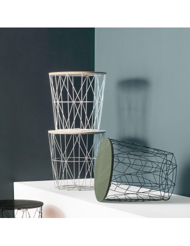 Table À Café Kumi Moyen En Métal Noir Atmosphera