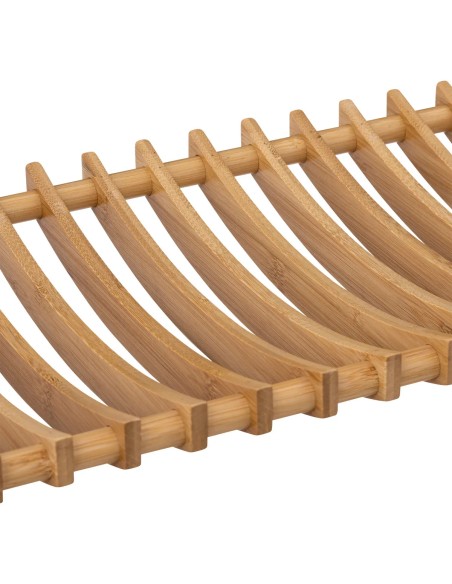 Égouttoir 2 Niveaux Avec Pot À Couverts En Bambou Five