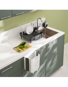 Égouttoir 1 niveau Etira PP et métal Gris - Five 2