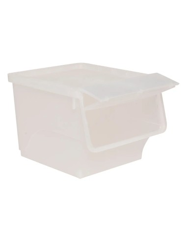 Boîte plastique à ouverture frontale 34L Transparente Five