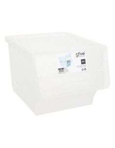 Boîte plastique à ouverture frontale 34L Transparente Five