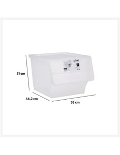 Boîte plastique à ouverture frontale 34L Transparente Five 2