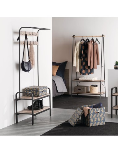 Portant à vêtements Jano simple Noir Five