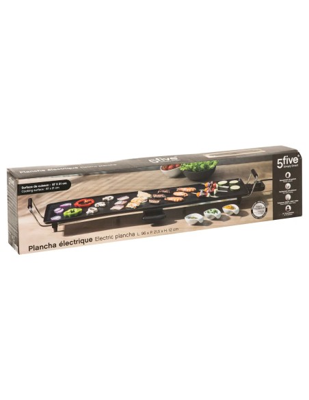Plancha électrique 90 cm Noir Five
