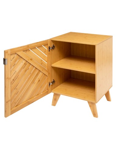 Meuble avec porte Bath'N'modul bambou Beige Five