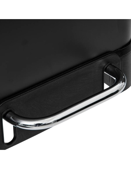 Poubelle de tri 2 bacs 2x30L Ariane Noire Five