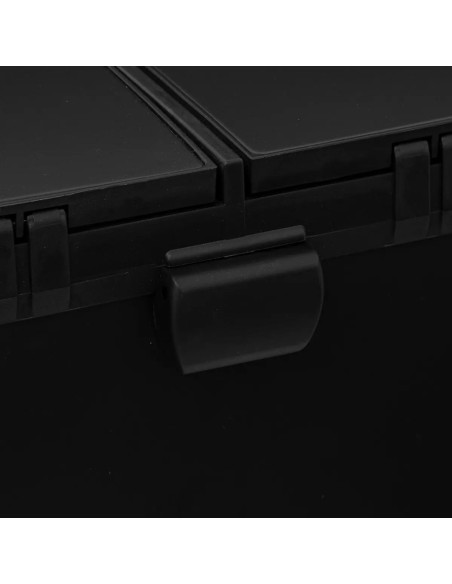 Poubelle de tri 2 bacs 2x30L Ariane Noire Five