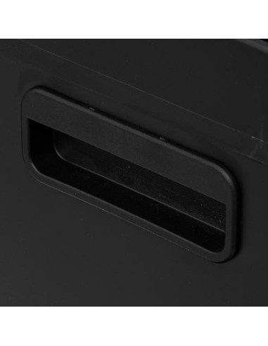 Poubelle de tri 2 bacs 2x30L Ariane Noire Five